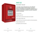 2x Acionador Manual Endereçável Com Sirene Intelbras Ame 522