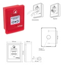 2x Acionador Manual Endereçável Com Sirene Intelbras Ame 522