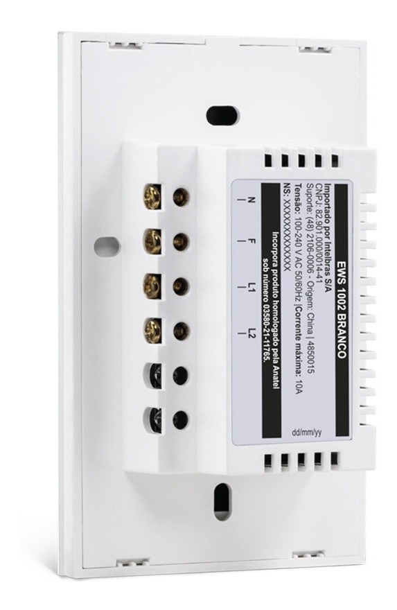 EWS 1002 BRANCO INTERRUPTOR SMART WIFI