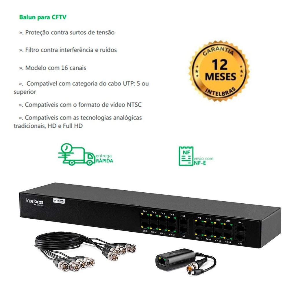 POWER BALUN 16 CANAIS VB 1016 WP