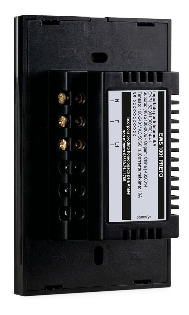 EWS 1001 PRETO INTERRUPTOR INTELIGENTE SMART WIFI