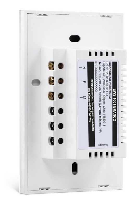 EWS 1001 INTERRUPTOR INTELBRAS SMART WIFI BRANCO