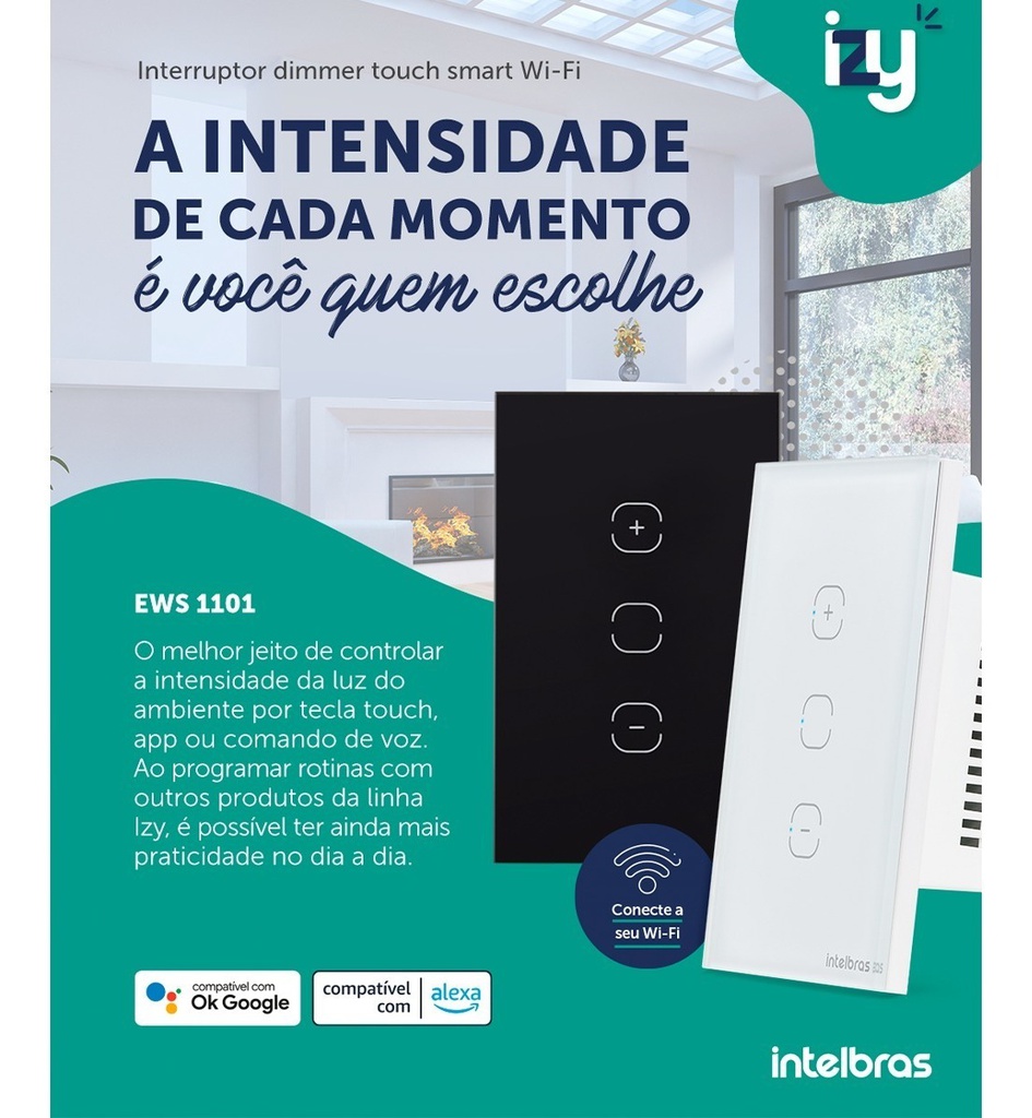 EWS 1101 INTERRUPTOR SMART WIFI BRANCO