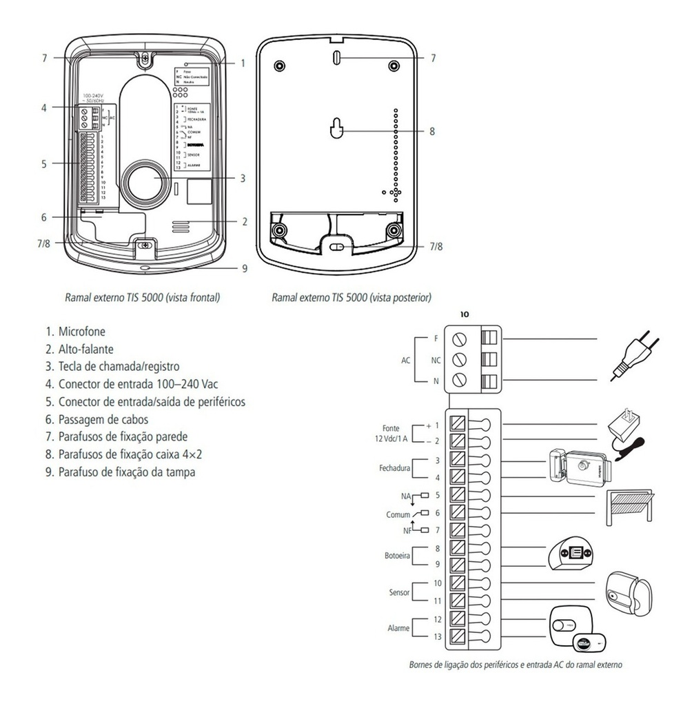Kit Tis 5010 C/ 04 Ramal Ts 5121