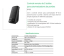 CONTROLE REMOTO EP 02 PARA AUTOMATIZADOR INTELBRAS