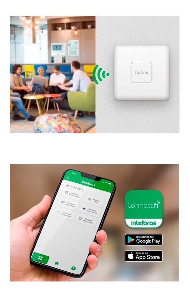 ROTEADOR ACCESS POINT CORPORATIVO S/FIO AP 1350 AC-S