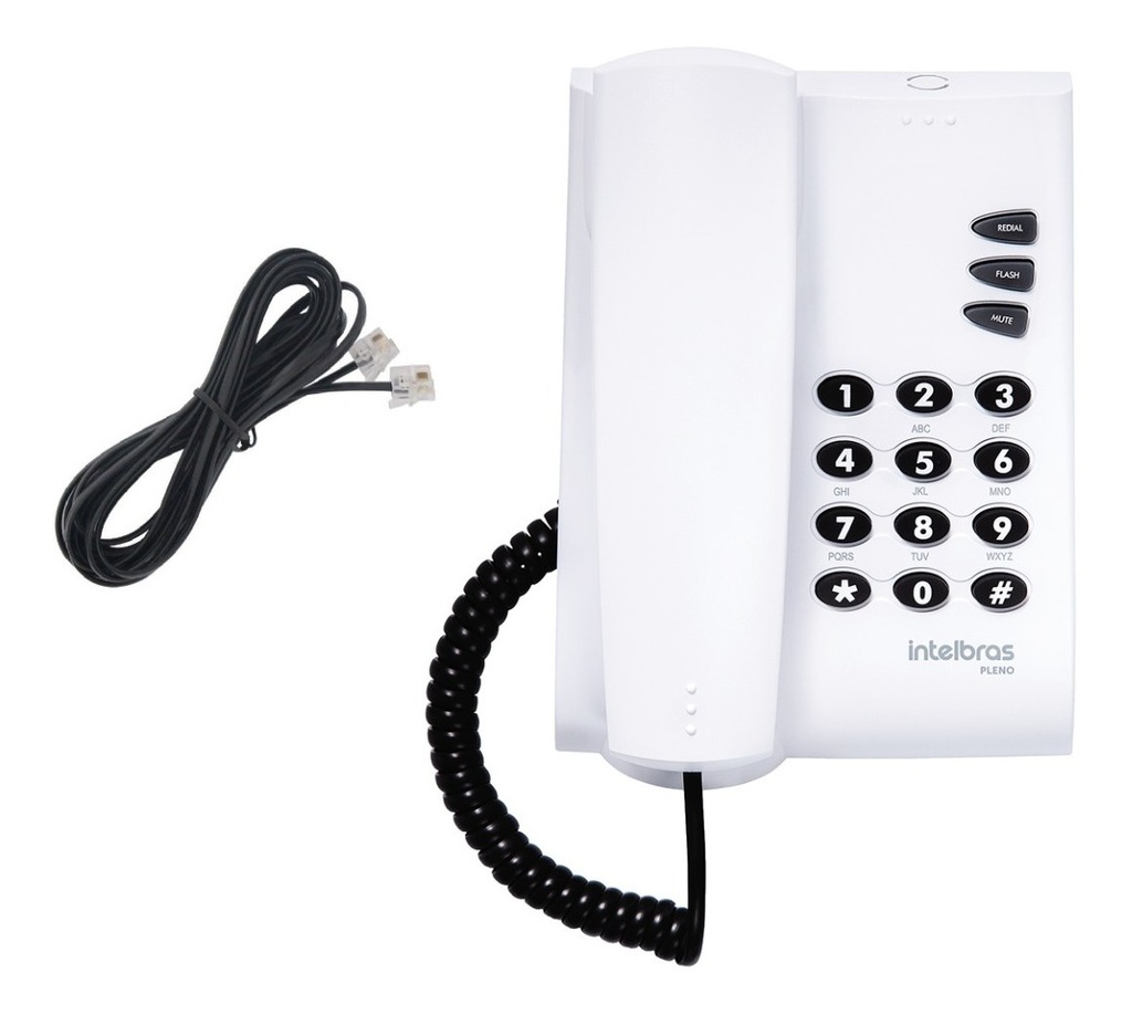 TELEFONE COM FIO PLENO (CINZA ÁRTICO)