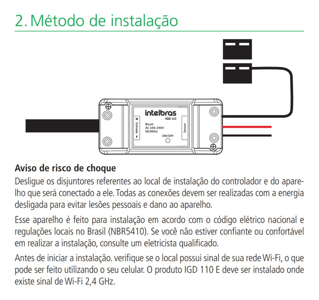 Acionador Wi-Fi Smart IGD 110