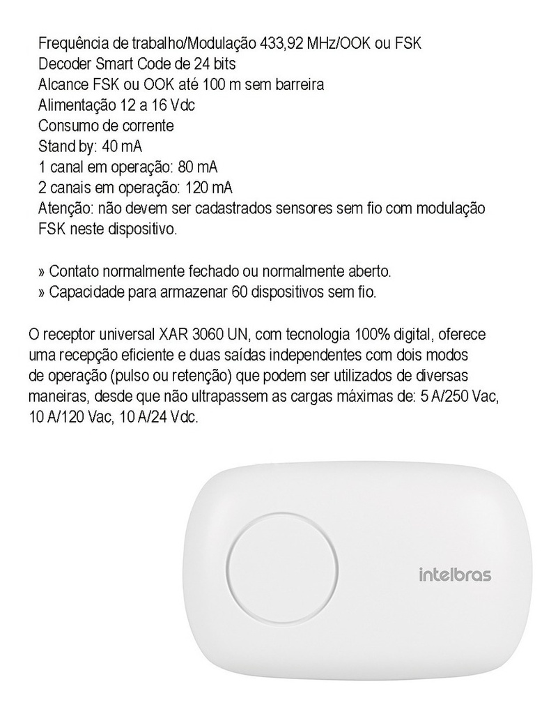 RECEPTOR UNIVERSAL RX 60 (xar 3060)