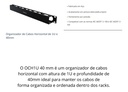 GUIA DE CABOS P/RACK OCH1U 40MM INTELBRAS