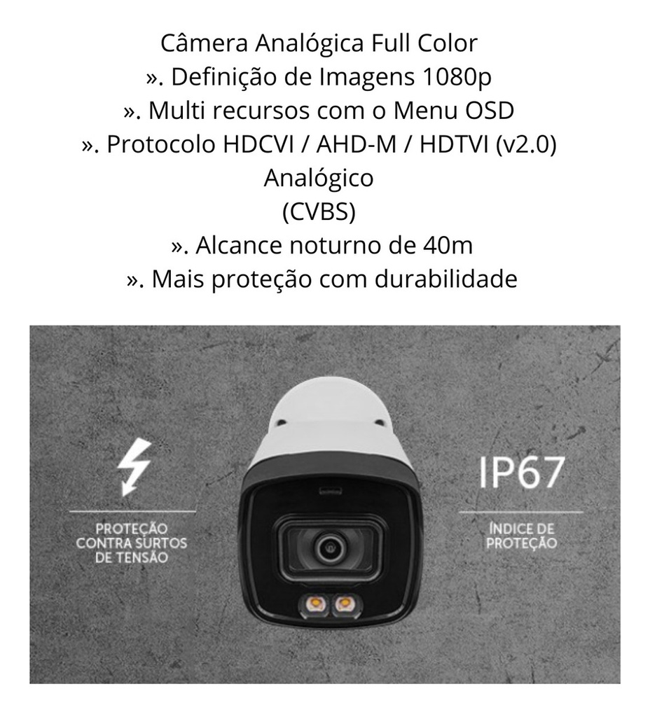 CAMERA VHD 3240 FULL COLOR G6