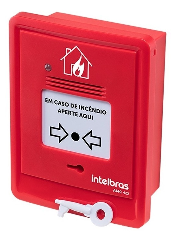 Acionador Manual Convencional Com Sirene Amc 422 Intelbras