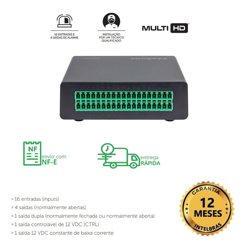 MODULO DE ENTRADAS E SAÍDAS DE ALARME MULTI-BOX