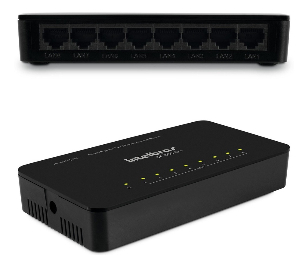 SF 800 Q+ - Switch 8 Portas Fast com PoE Passivo nacional