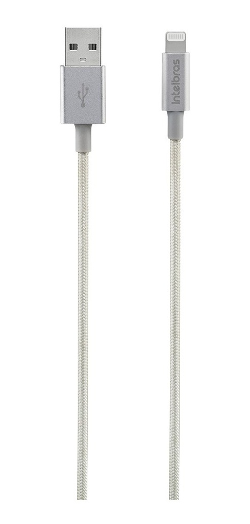 CABO IPHONE - NYLON BRANCO USB LIGHTNING 1.5M EUAL 15 NB