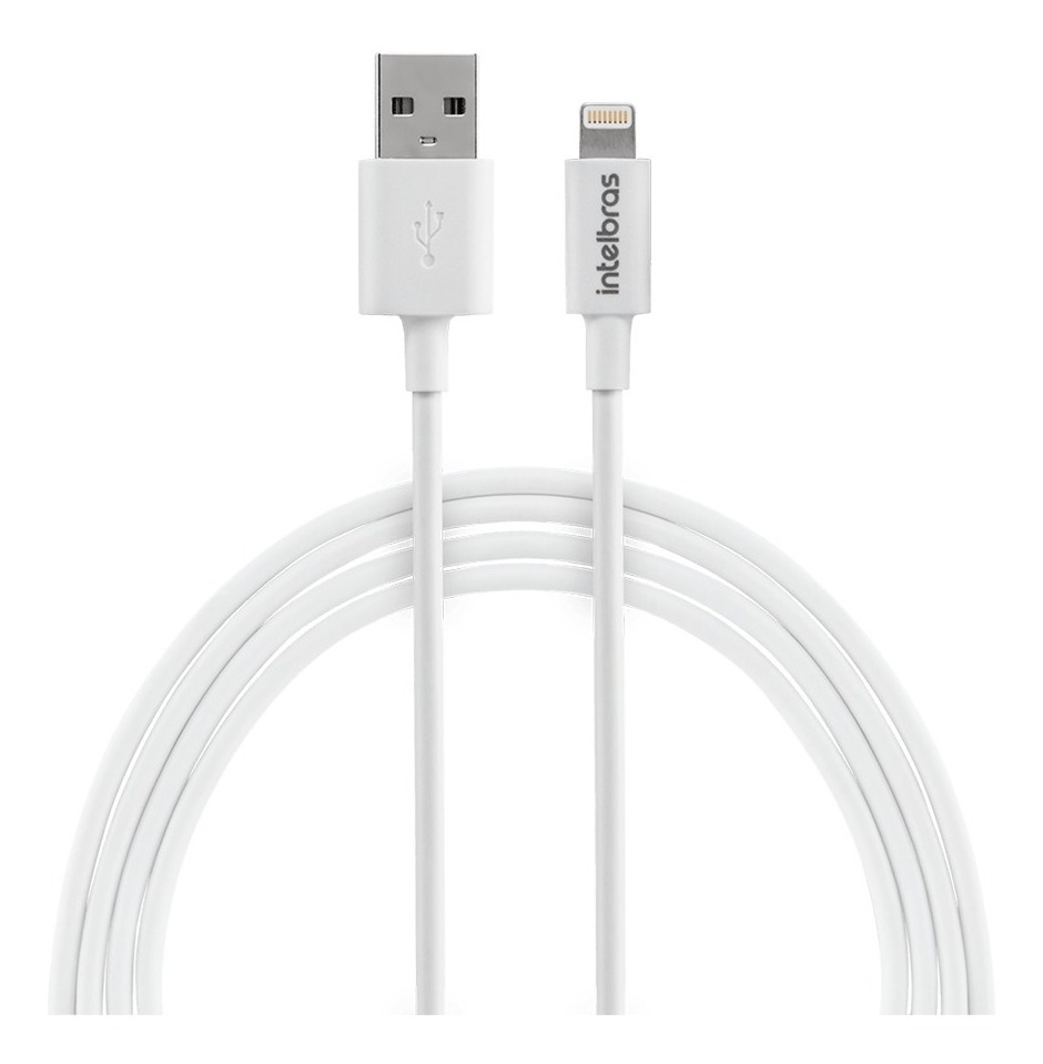 CABO IPHONE - NYLON BRANCO USB LIGHTNING 1.5M EUAL 15 NB
