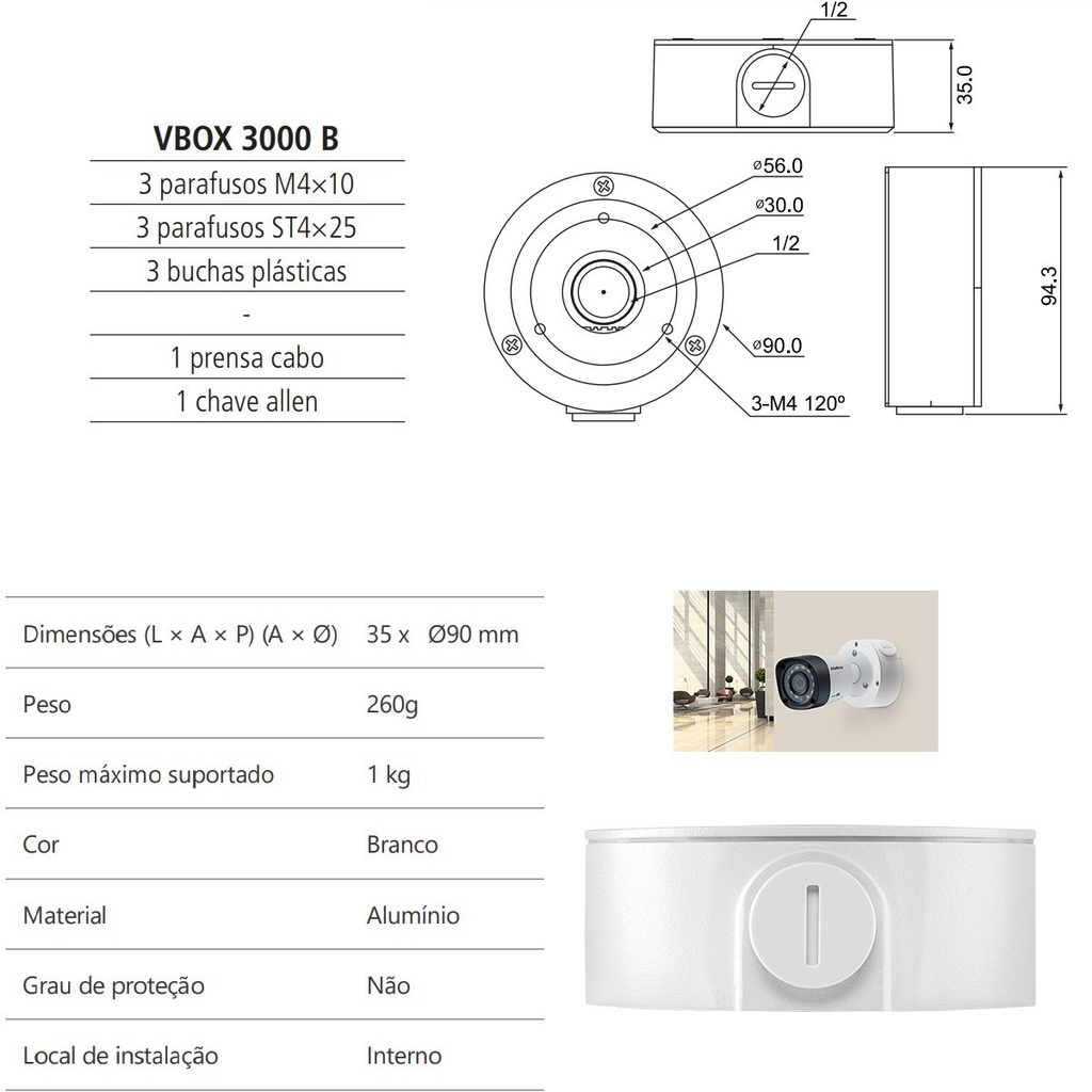 CAIXA METALICA VBOX 3000 B