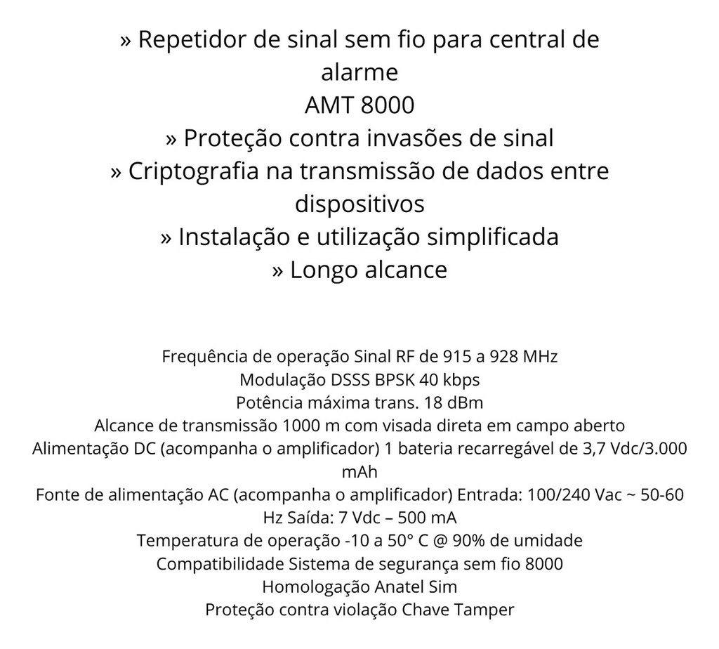 AMPLIFICADOR DE RF REP 8000