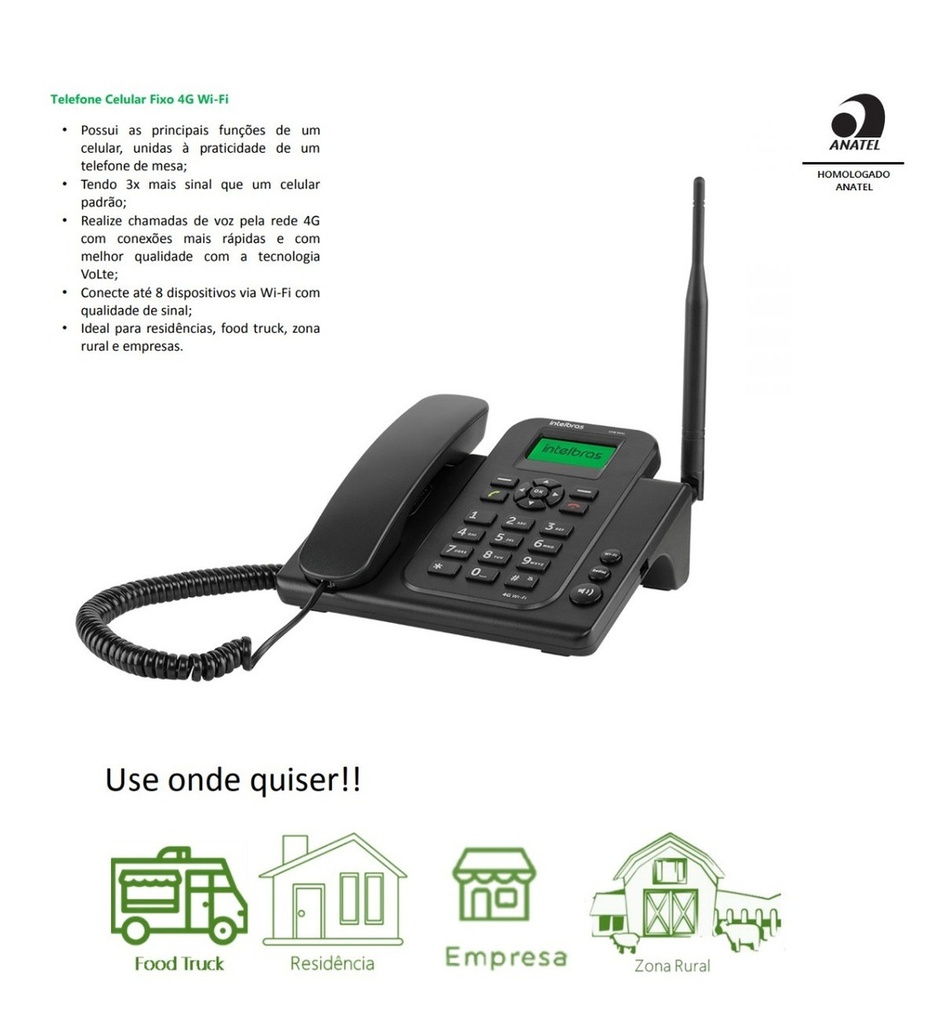 TELEFONE CELULAR FIXO 4G WIFI CFW 9041