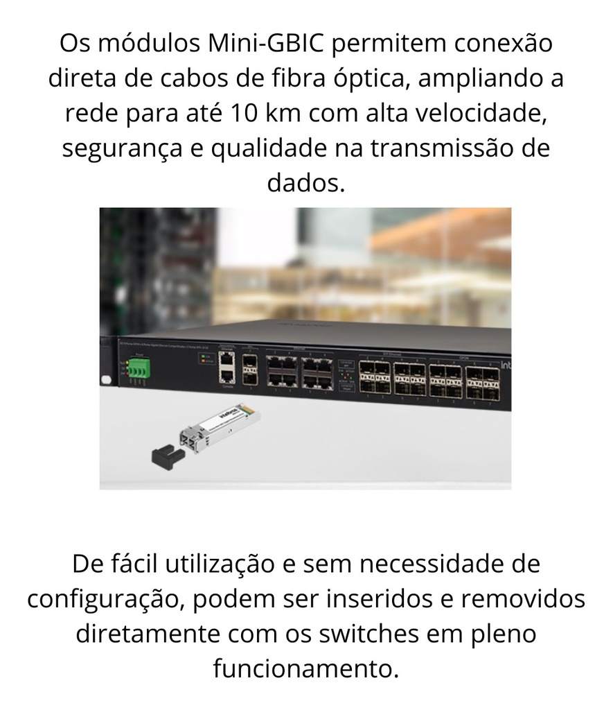 MODULO CONVERSOR GBIC GIGA MONOMODO 10KM - KGS 2110