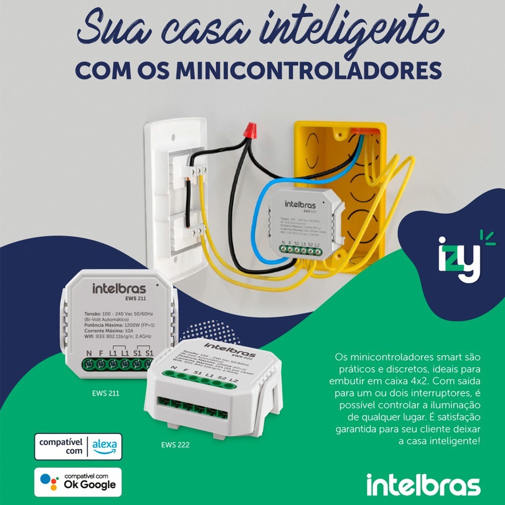 INTERRUPTOR CONTROLADOR DE CARGAS WIFI 2/2 EWS 222