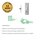 BOTOEIRA ACIONADOR ABERTURA INOX EMBUTIR BT 5001