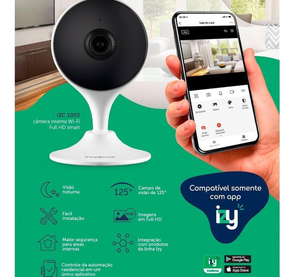 CÂMERA WI-FI SMART IZC 1003