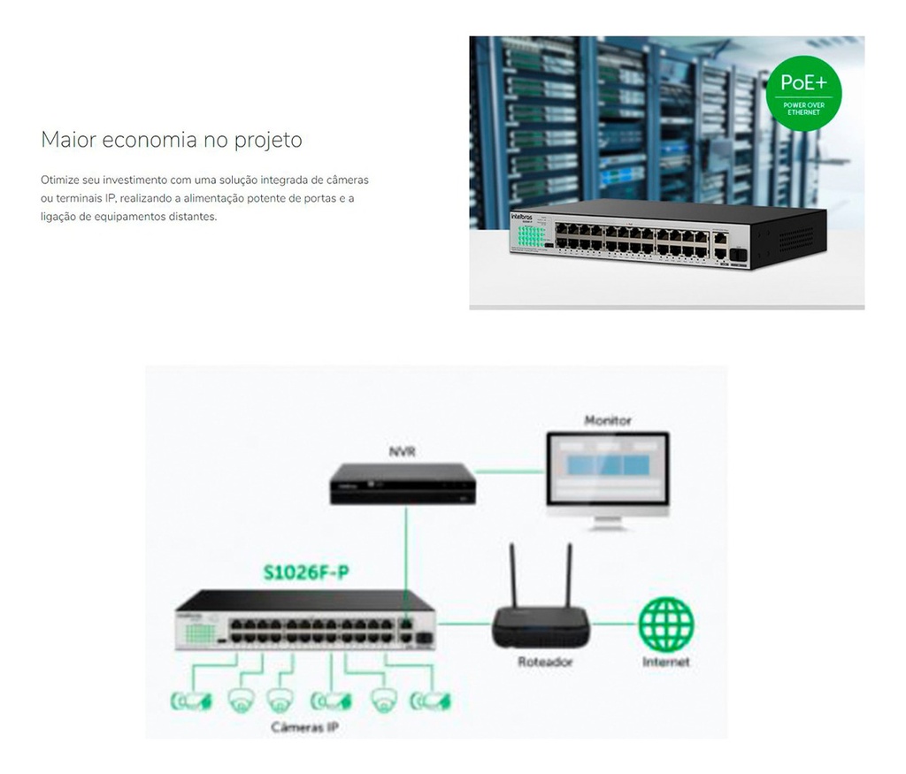 SWITCH FAST ETHERNET POE 24P S1026F-P