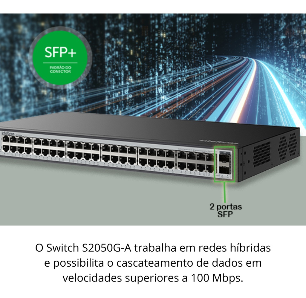 SWITCH GERENCIAVEL GIGABIT 52PG SKD S2050G-A