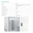 BOTOEIRA INOX EMBUTIR 4X2 BT 5000 INTERNO
