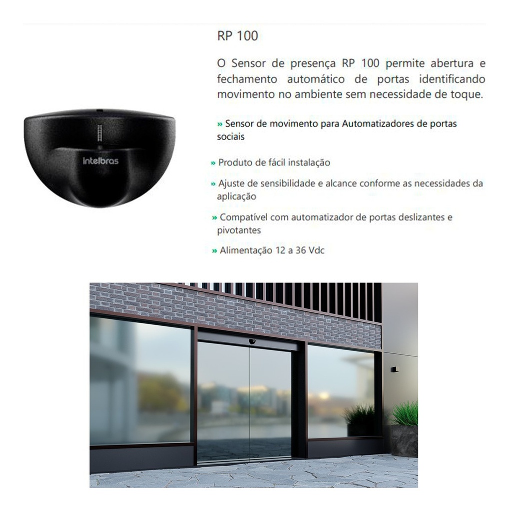 SENSOR DE PRESENCA RP 100