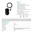 MOUSE INTELBRAS MCI20 -COM FIO PRETO