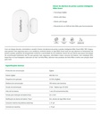 SENSOR DE ABERTURA MAGNÉTICO S/FIO PORTA/JANELA MSA 1001