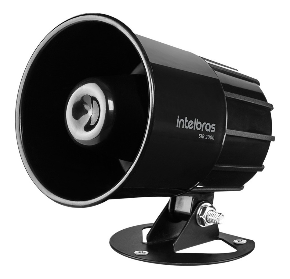SIRENE CORNETA INTELBRAS 115 DB SIR 2000 - PRETA