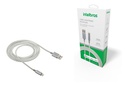 CABO IPHONE - NYLON BRANCO USB LIGHTNING 1.5M EUAL 15 NB