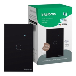 [506] EWS 1001 PRETO INTERRUPTOR INTELIGENTE SMART WIFI